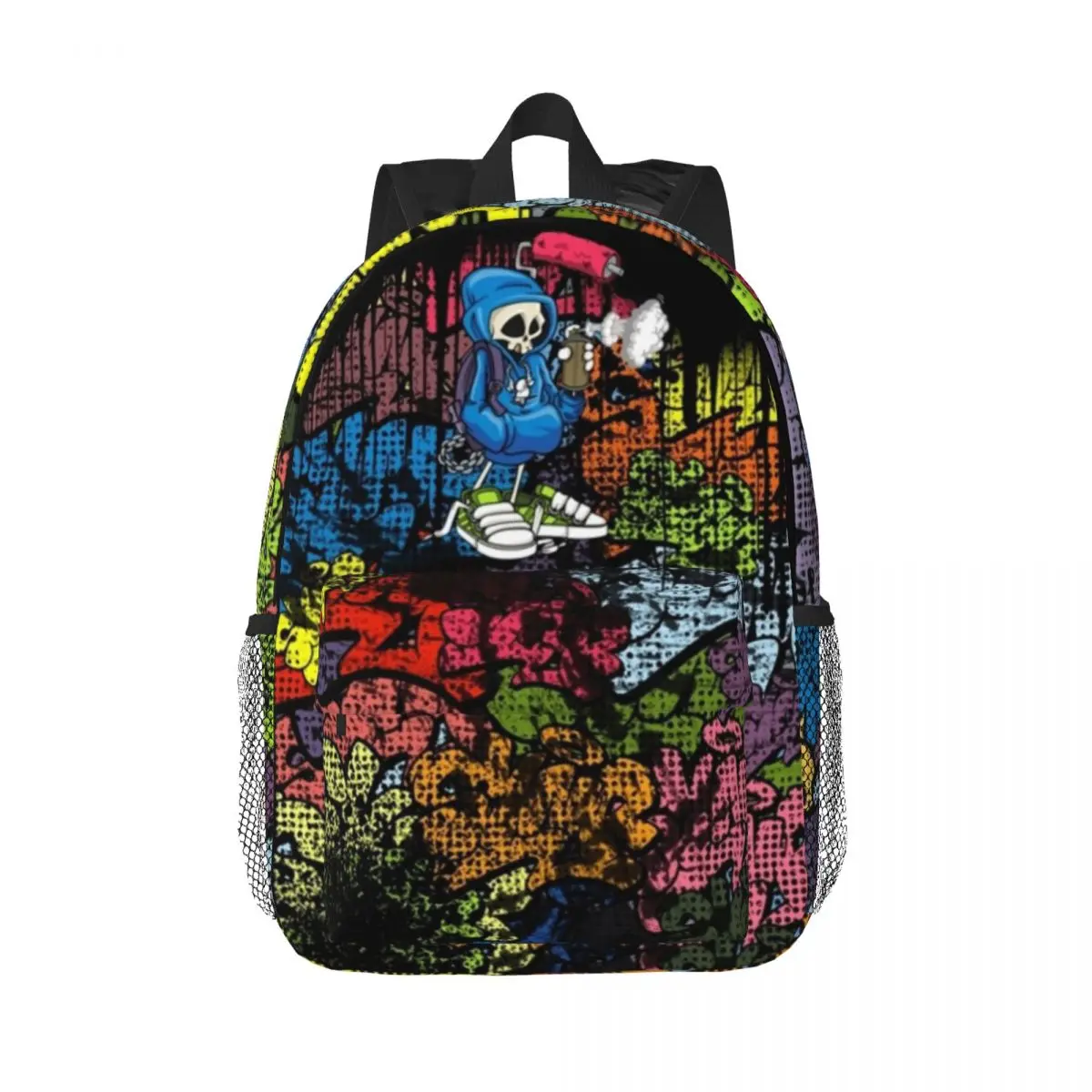 

Synr 70s Printed Lightweight Casual Schoolbag For School, Outdoor, Shopping, Office 15inch