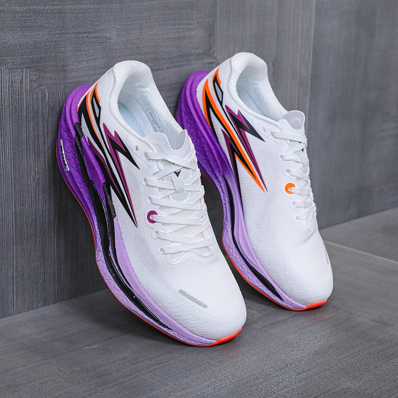 Men Running Shoes Carbon Plate Marathon Speciality Sports Breathable Lightweight Women's Comfortable Nonskid Leisure Sneakers image 3