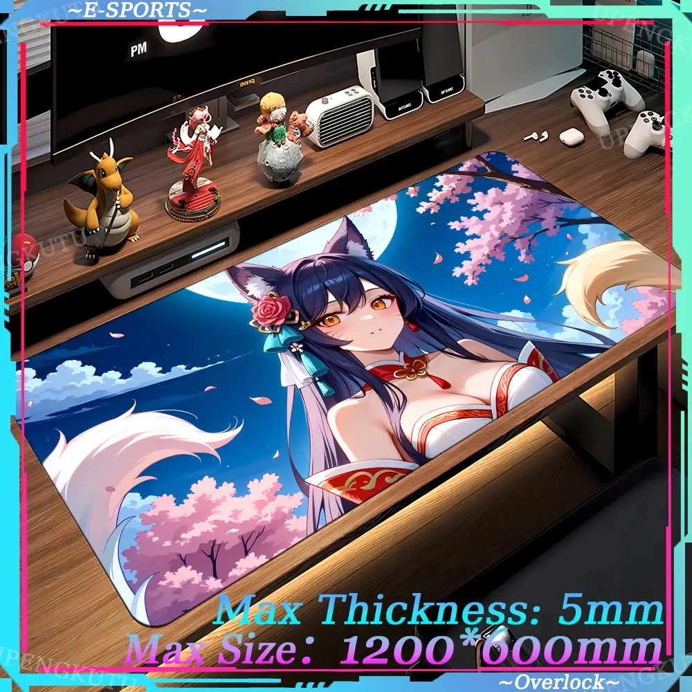 

Floor mats Oversized Game accessories Gaming A_ahri_LOL Locked edge mouse pads Mouse Anime 1200X600MM