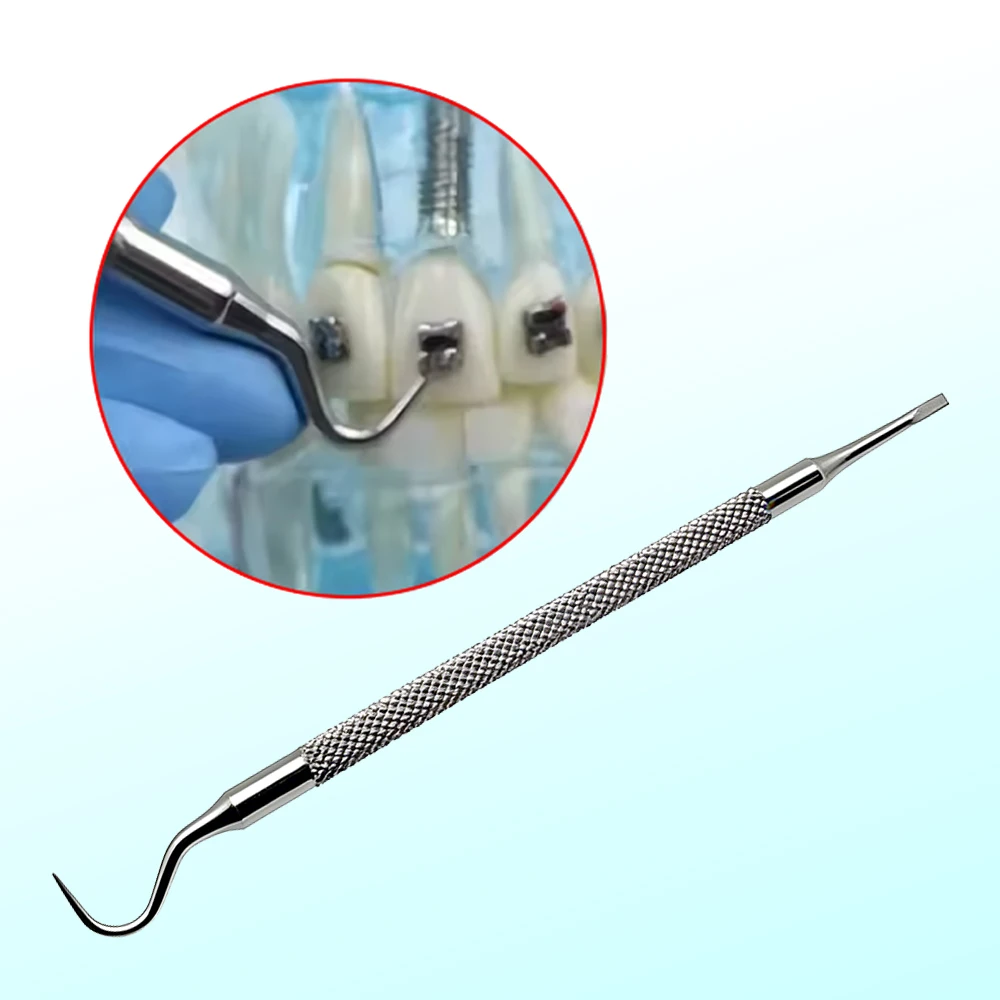 

Orthodontic Tools 15Cm Elastic Placer Instruments Ligature Ties Ring Placer Stainless Steel Tool