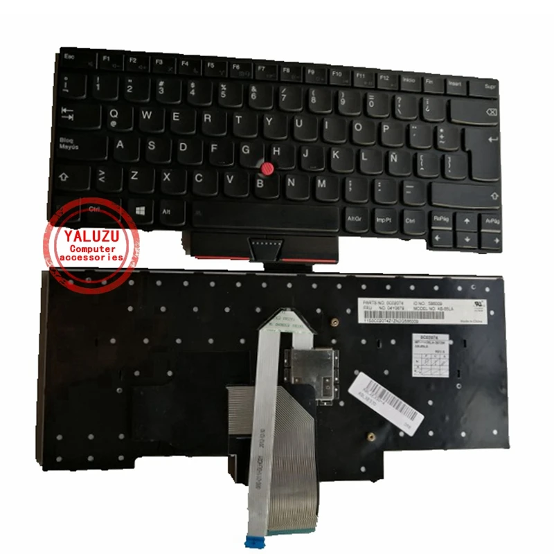 Yaluzu-teclado Espanhol Latino para Lenovo Thinkpad E330 E335 E430 E430c E435 T430u