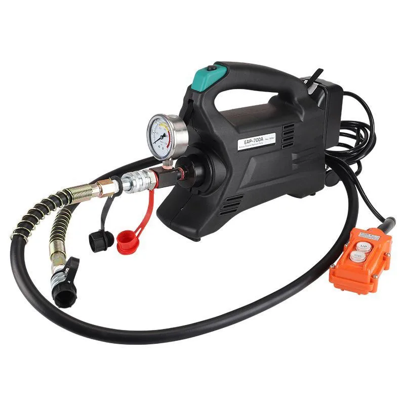 10803 draagbaar elektrisch hydraulisch pompstation 70 MPa oplaadbare ultrahoge druk lithium-ion aangedreven pomp voor