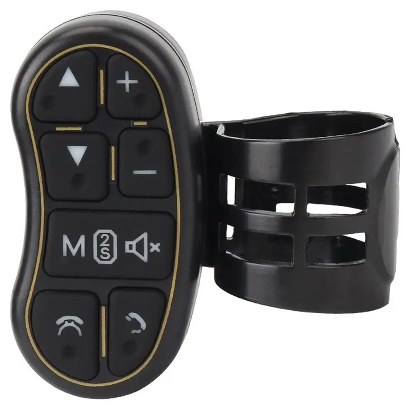 Universal Steering Wheel Controller Wireless Remote Control For Car Steering Control Button Applicable To Navigation DVD Systems