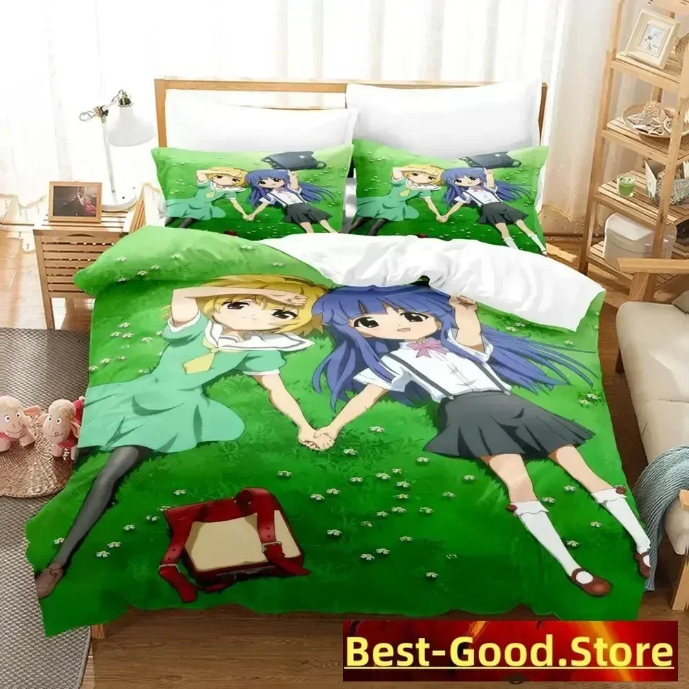 2023 Higurashi when they cry Bedding Set Single Twin Full Queen King Size Bed Set Aldult Kid Bedroom Duvetcover Sets Anime