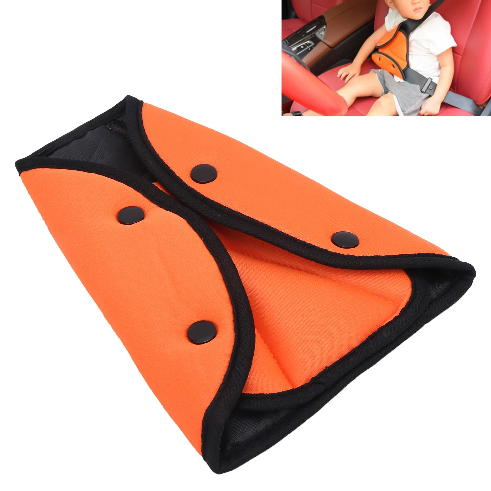 Car Universal Safe Seat Belt Cover Soft Adjustable Triangle Safety Seat Belt Pad Clips Protection for Baby Child Belts