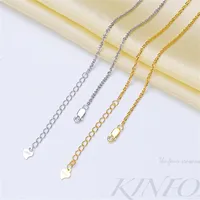 DIY Pearl Accessories S925 Sterling Silver Starry Silver Chain Shiny Bold with Pendant Necklace 45+5cm S016