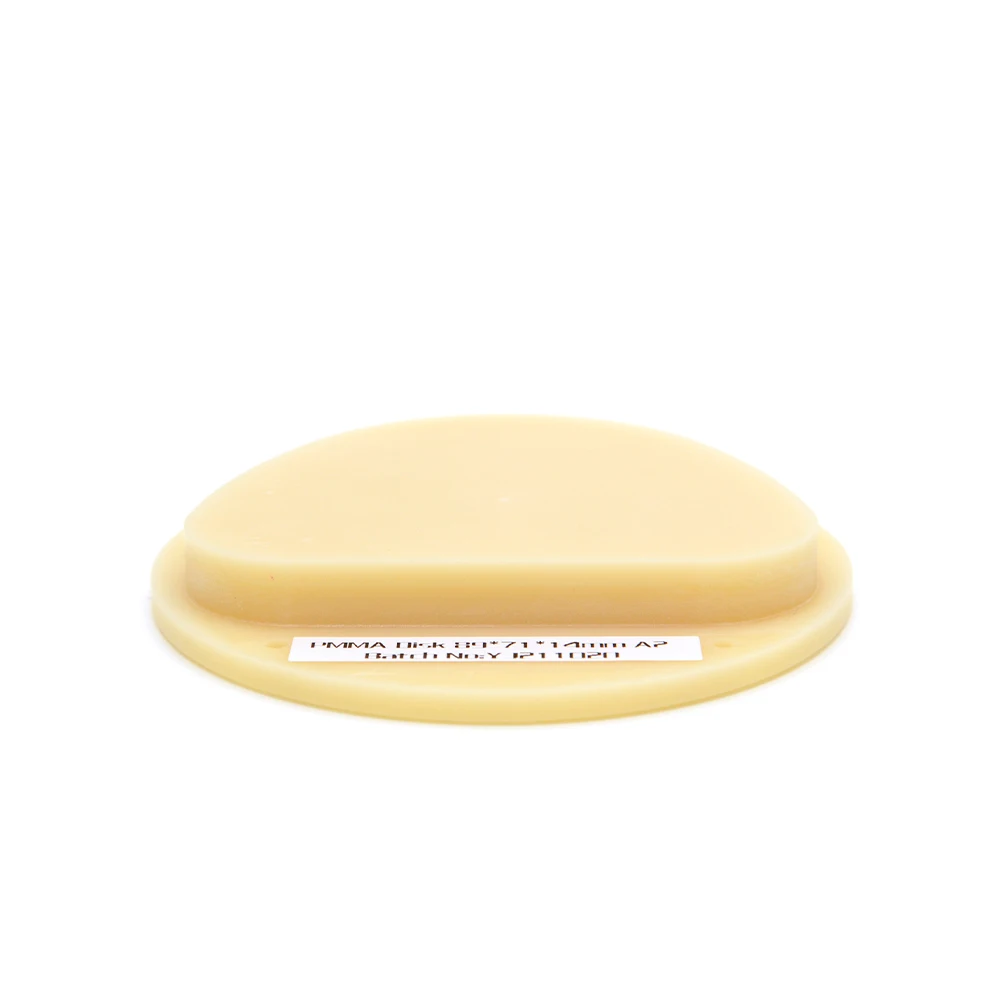 Dental flexible PMMA blocks discs 10-25mm