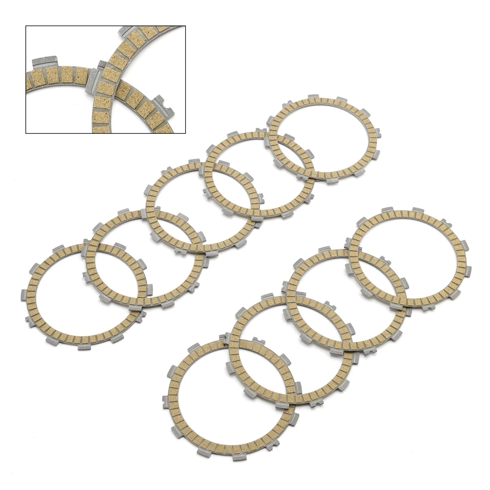 

Topteng Clutch Friction Plate Kit Set for Kawasaki ZR900 Z900 2017-2024 ZR1000 Z1000 2016-2023