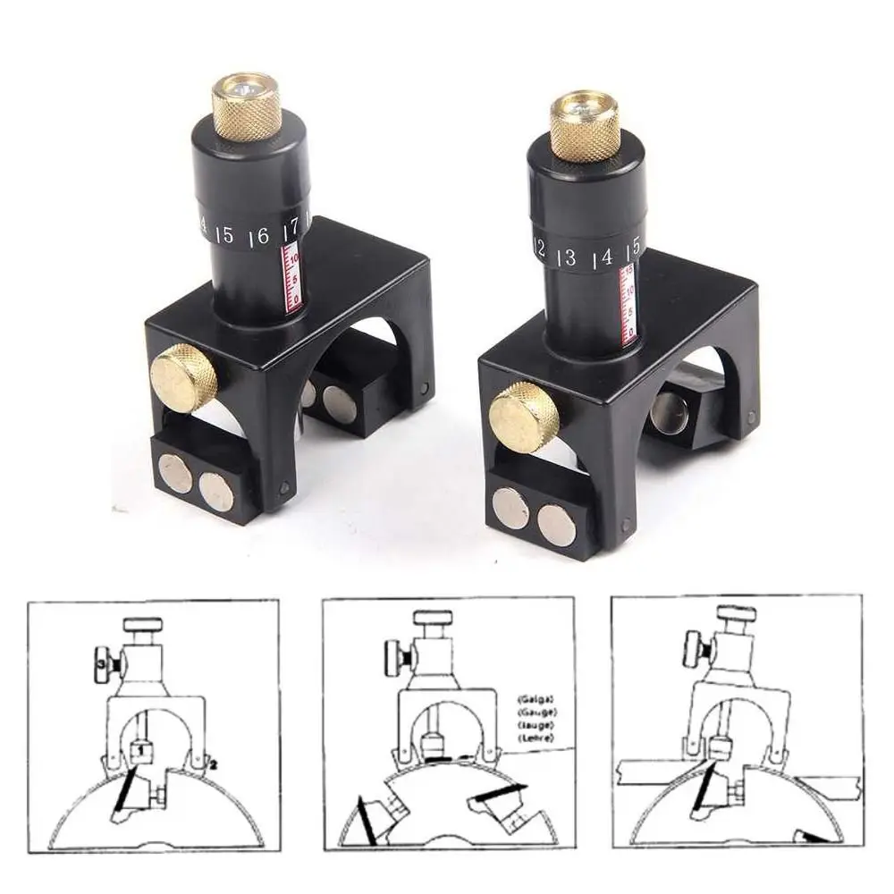 Magnetic Woodworking Setter Tools Adjustable Calibrator Setting Gauge Device Durable Practical Cutter Setting Jig DIY