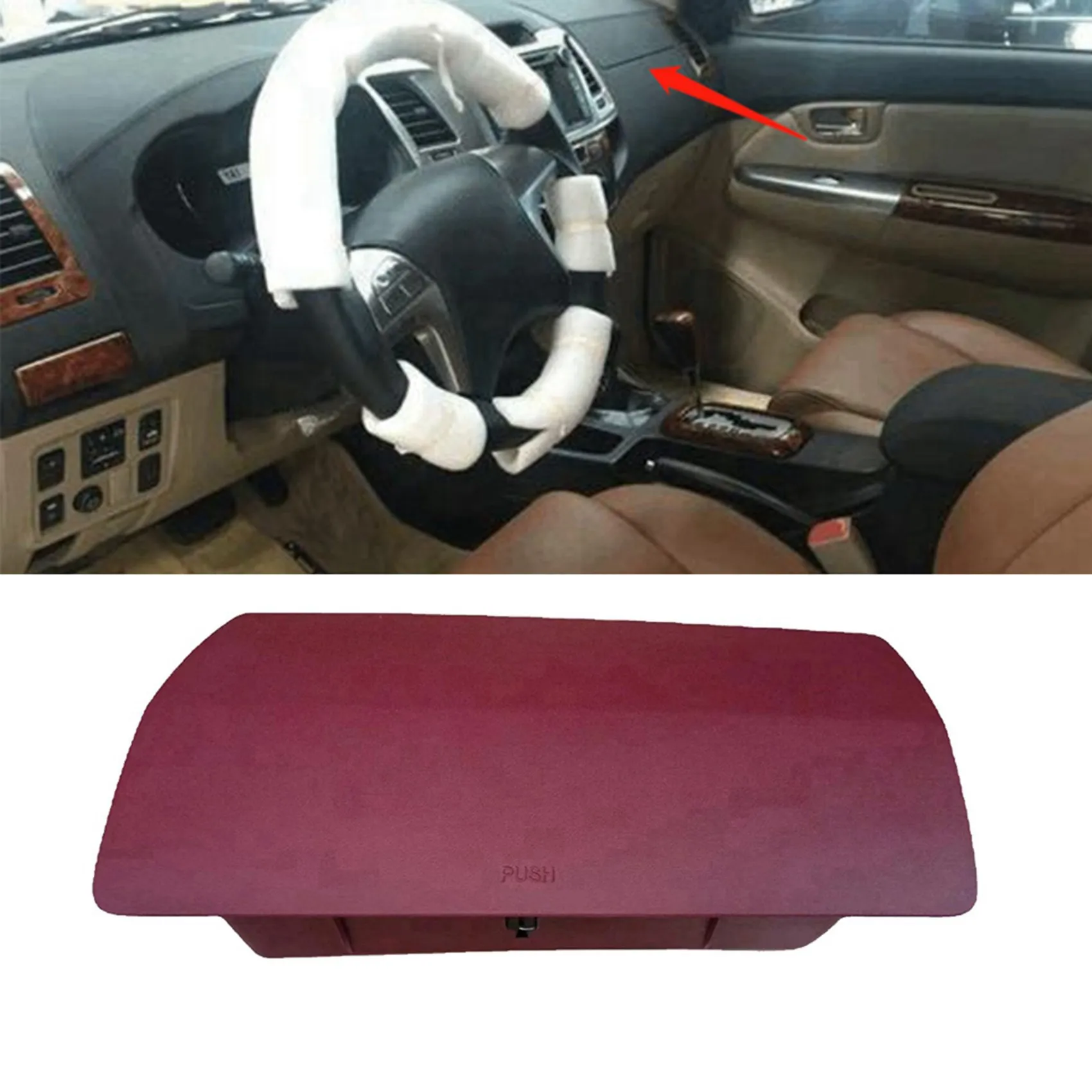 

Practical 2X Car Dashboard Storage Box 55042-0K020-B0 For Toyota Hilux Vigo Mk6 Mk7 Fortuner Upper Instrument Glove Box 554410K0
