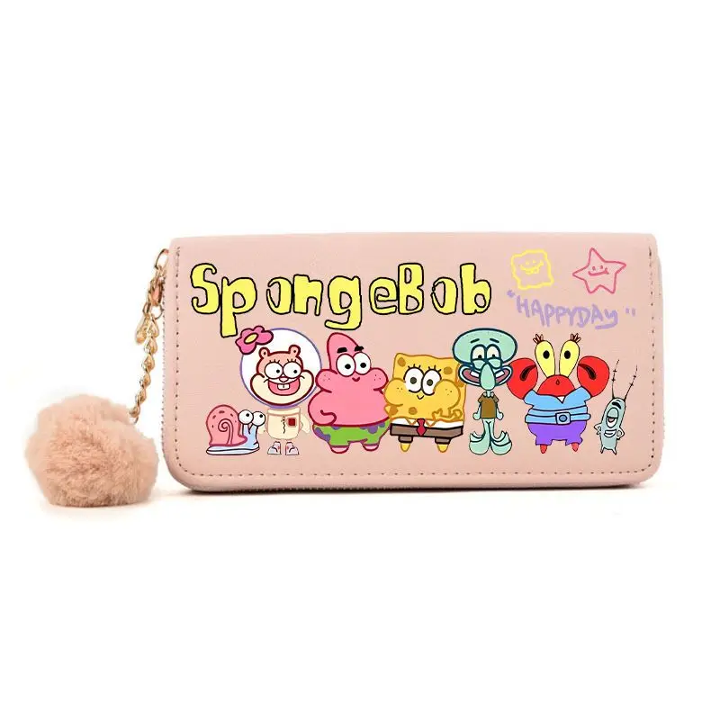 

Good-looking SpongeBob SquarePants Long Zipper Wallet Student Version Japanese Hand Wallet Card Holder Large Capacity Anime