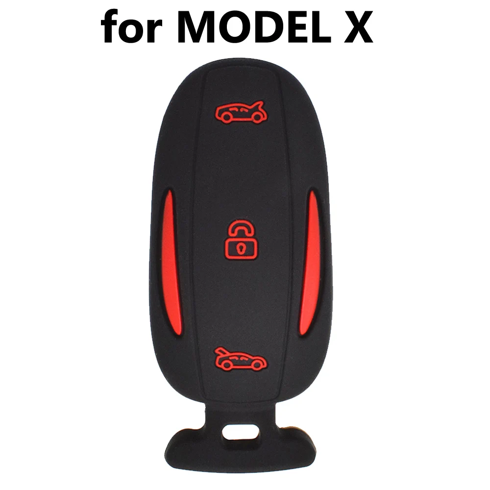 For Tesla Model 3 S X Silicone Remote Key Case Fob Shell Cover Skin Jacket Sleeve