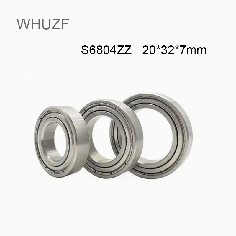 

WHUZF 10/20PCS S6804ZZ Stainless Steel Bearing 20*32*7mm Metric Slim Thin Section S61804Z S6804 ZZ Ball Bearings S6804Z Bearing