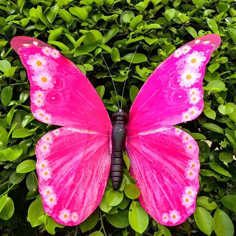 Creative Random Color Big Butterfly 40cm Lifelike Simulation Butterfly Bonsai Ornaments Hanging Butterfly Statue Garden