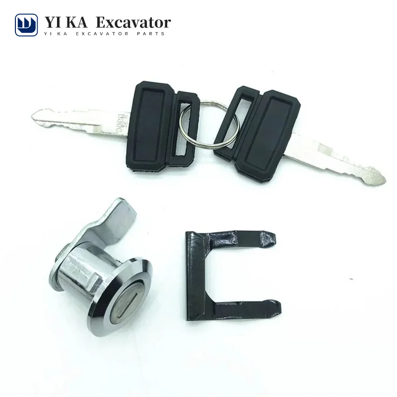 For Excavator Side Door Lock Toolbox lock cylinder Key Excavator Accessories For Daewoo 150 220 215 225 300-7 Doosan