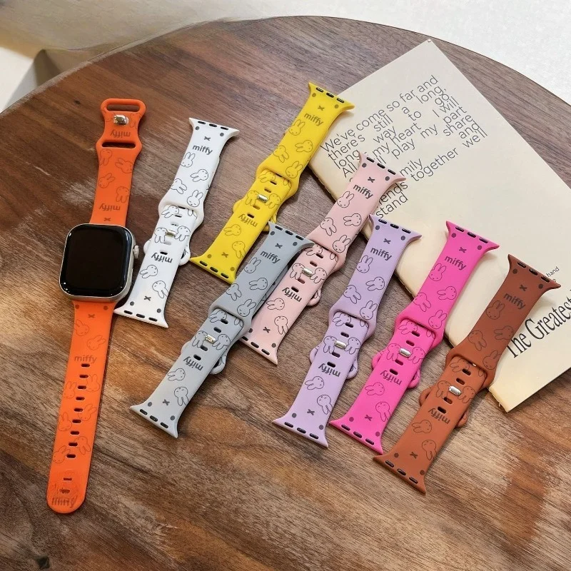 Cute Miffy Watch Band for Appl - Silicone Band Replacement recension och pris