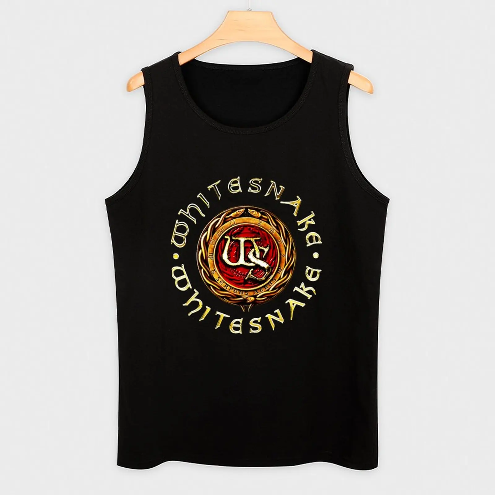 whitesnake logo band rock metal 90art Essential Tank Top Male vest Men sleeveless tee Vests