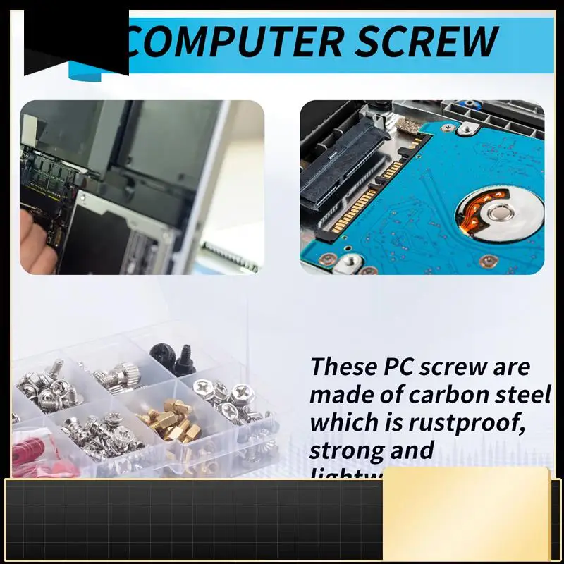 

280PCS Computer Screw Standoffs Set Kit M3 M3.5 M5 Screw For Hard Drive Computer Case Motherboard Fan Power Image-N33R