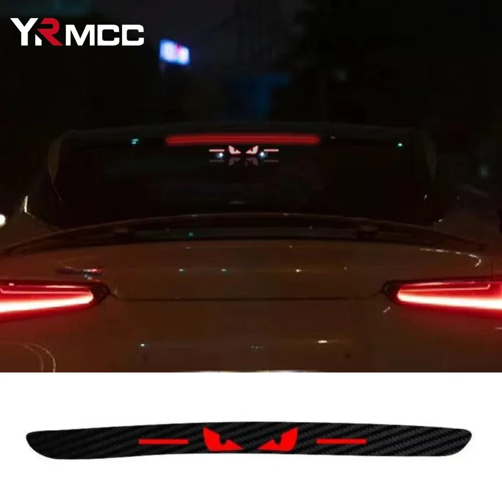 Pegatina de luz trasera de freno de coche con personalidad, Ojo de demonio, tablero de luz de advertencia de coche, decoración de estilo para Chery