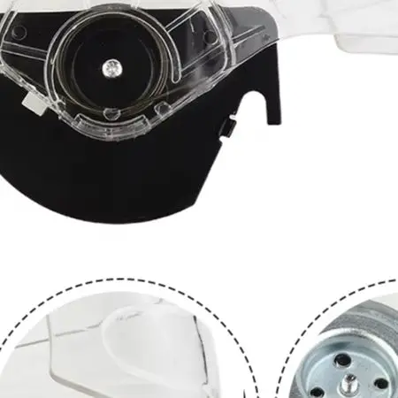LS1040 Electric Saw Mitre Blade Guard Replacement with Aluminum Parts Transparent Protective Shield Designed for Power Tools