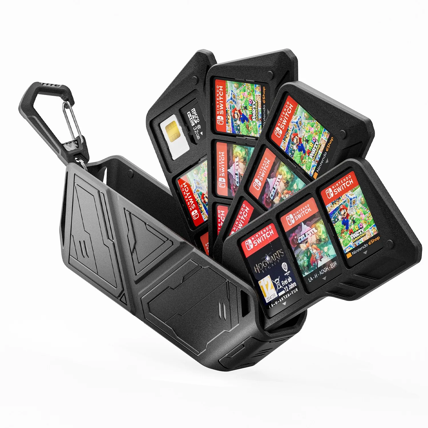 

Применимо футляр для хранения игровых карт Switch/oled/lite с полупрозрачной коробкой для хранения игровых карт