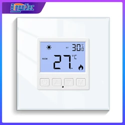 Bingoelec Mechanical Thermostat LCD Display Programmable Thermostat Temperature Controller For Floor Heating Electric