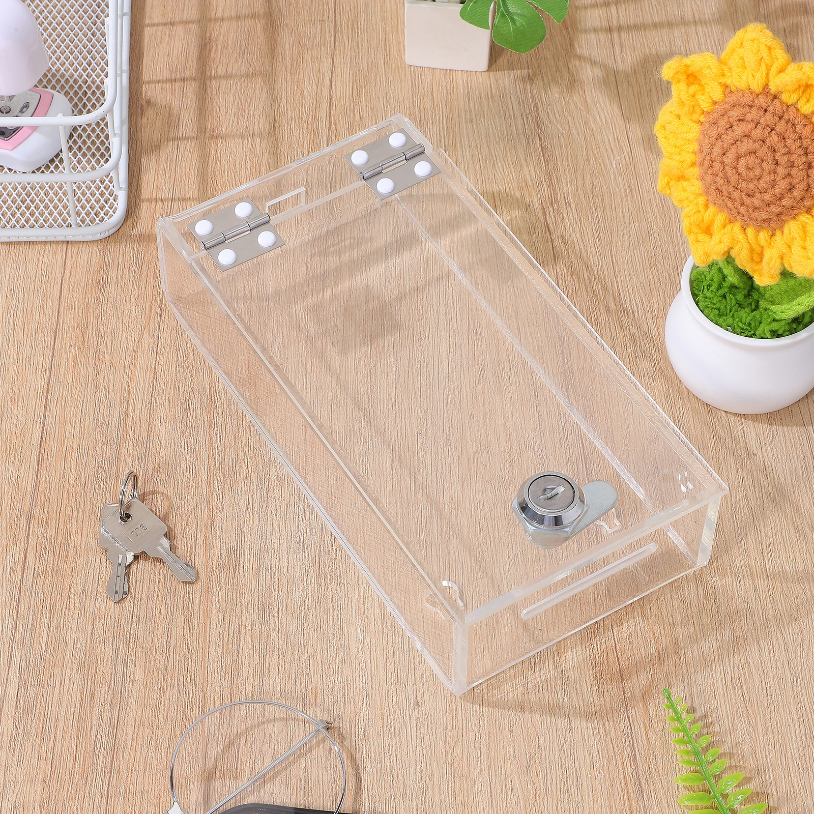 Strong Transparent Phone Lock Box for Adults Cell Phone Cage with Ventilation Holes for Study Work Time
