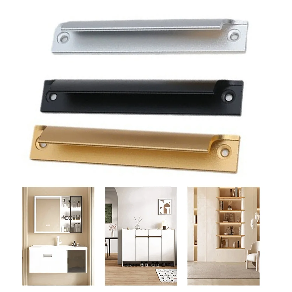 مقبض باب شاشة من سبائك الألومنيوم Aa 120 مللي متر خزانة بابية من الخشب الصلب مقبض باب سميك لخزانة/أبواب الشرفة