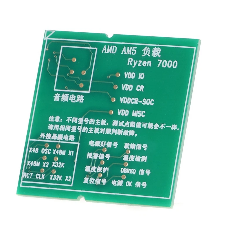 Desktop AMD AM5 CPU Socket Tester Diagnostic Analyzer Dummy Load Fake Load With LED Indicator