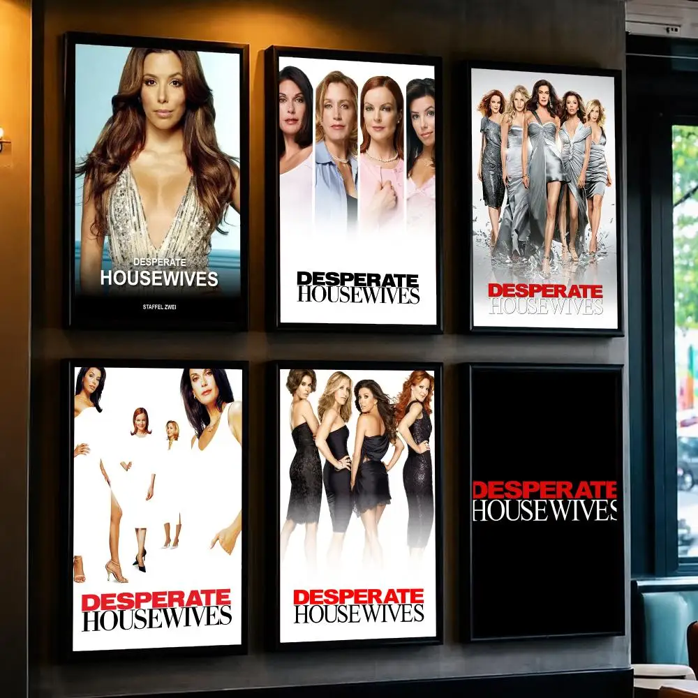 tv series D-Desperate Housewives-S Poster Decorative Wall Art Sticker for Cafe Office Bedroom and Living Room