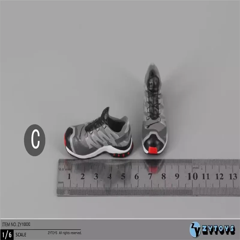 ZYTOYS ZY1003 1/6 Male Soldier Casual Sport Boots Combat Shoes Model Fit 12'' Action Figure Body In Stock