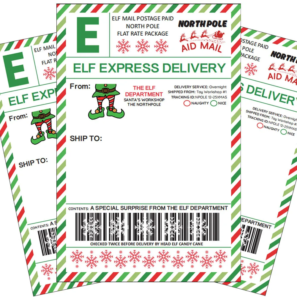 1 قطعة عيد الميلاد قزم ملصقات هدية التعبئة والتغليف تسميات هدية الكريسماس تسليم تسميات قائمة بريدية الهدايا مفاجأة الهدايا للأصدقاء