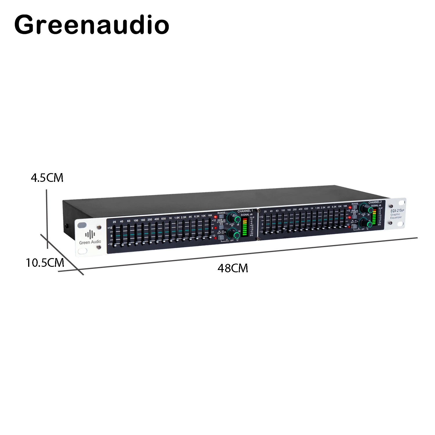 GAX-EQ215S il più nuovo equalizzatore grafico a doppia banda bilanciato attivo equalizzatore di potenza processore Audio digitale