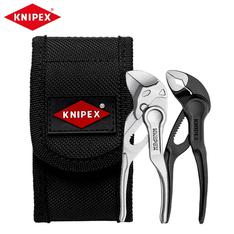 

KNIPEX Mini Pliers Set XS in Belt Pouch 1 X 87 00 100, 1 X 86 04 100 Hand Tools Wire Cutter Pliers 002072V04 XS