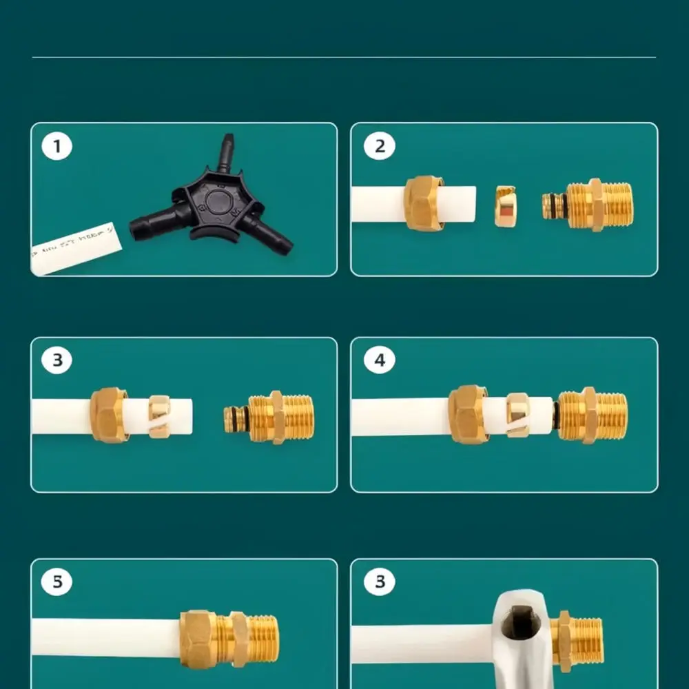 High Pressure Brass Elbow 90 Degree Wall Mount Connector Female Thread Adapter For Pex Water Pipe System