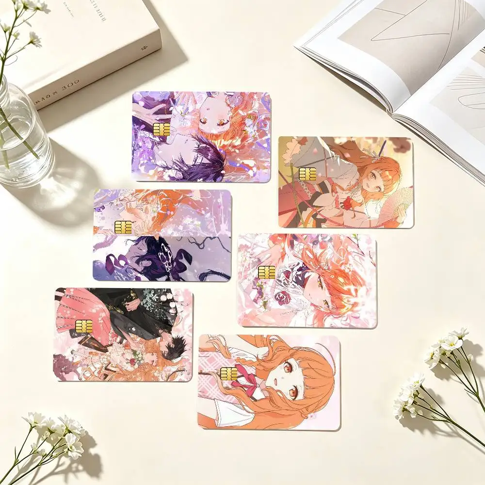 H-Hinagiku Kayo Agents of the Four Seasons  Credit Card HD Stickers Game Card Decal Small Chip Waterproof Sticker Gift