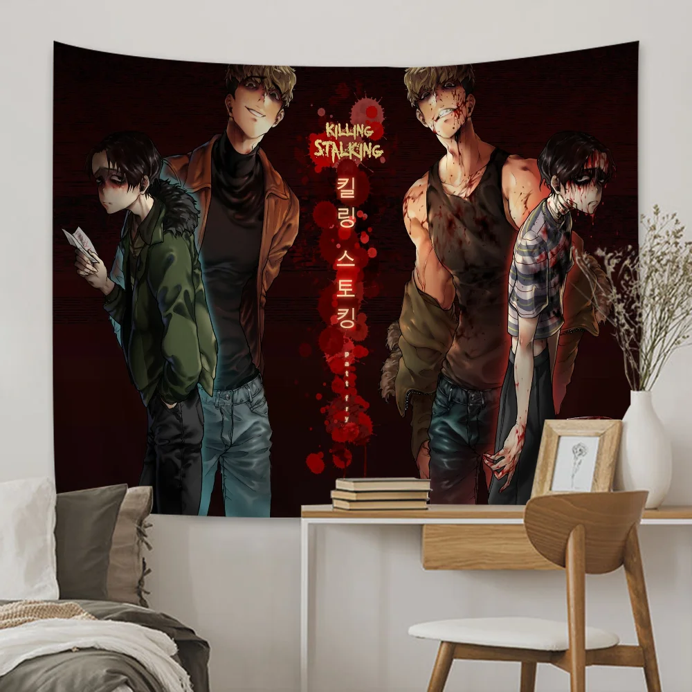 

K-Killing S-Stalking Printed Large Wall Tapestry Wall Hanging Decoration Household Decor Blanket