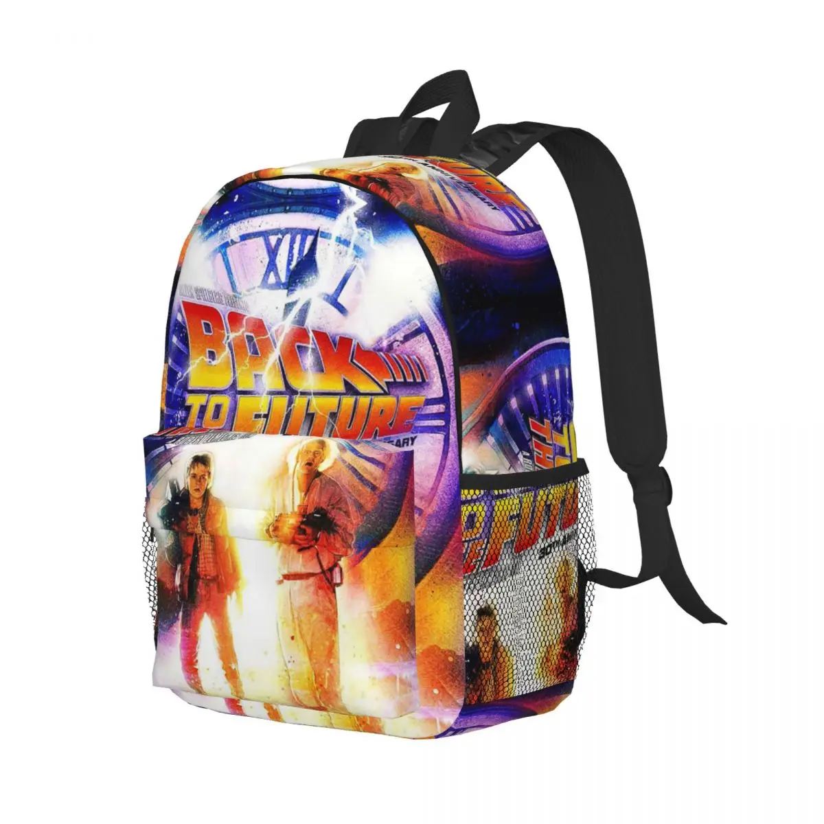 

Back To The Future Backpack Student Boys Girls BookBag Kids School Bag Computer Shoulder Bags for Men Women