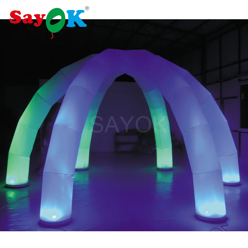 

Hot Sale Cheap Inflatable Arch Tent With Led Light/inflatable Spider Tent/inflatable Arch For Party, Bar, Club,advertising Event