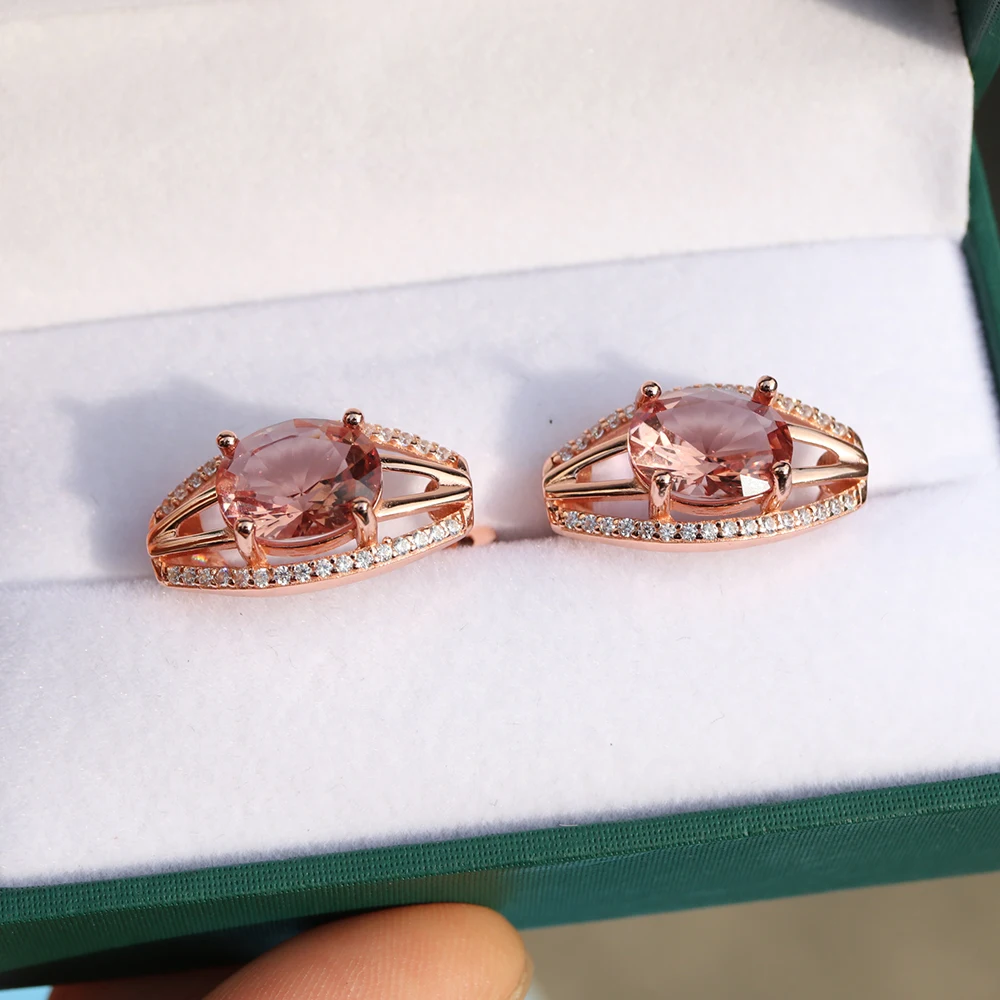 

Bolai, серьги с застежкой из стерлингового серебра 925 пробы с цветным бриллиантом и султанитом, созданные драгоценными камнями, изысканные украшения для женщин, хороший подарок