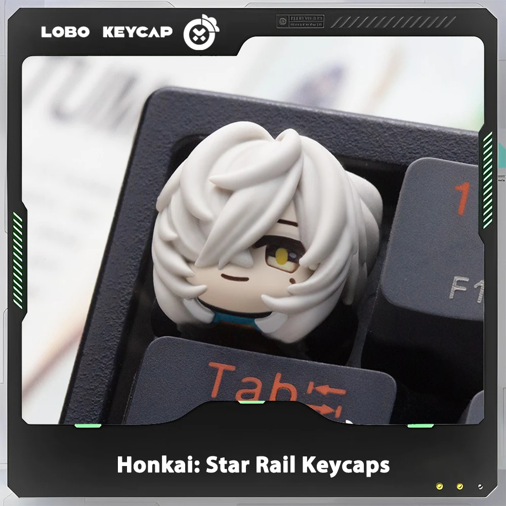 Honkai: Star Rail Kafka Keycap buatan tangan Resin lucu Keycap Keyboard mekanik Keycap hadiah Aksesori game disesuaikan