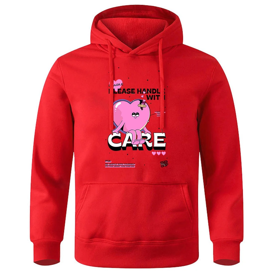 

My Heart Fragile Please Handle With Care Mens Hoody Novelty Fashion Hooded Casual Loose Sweatshirts Classic Original New Hoodies