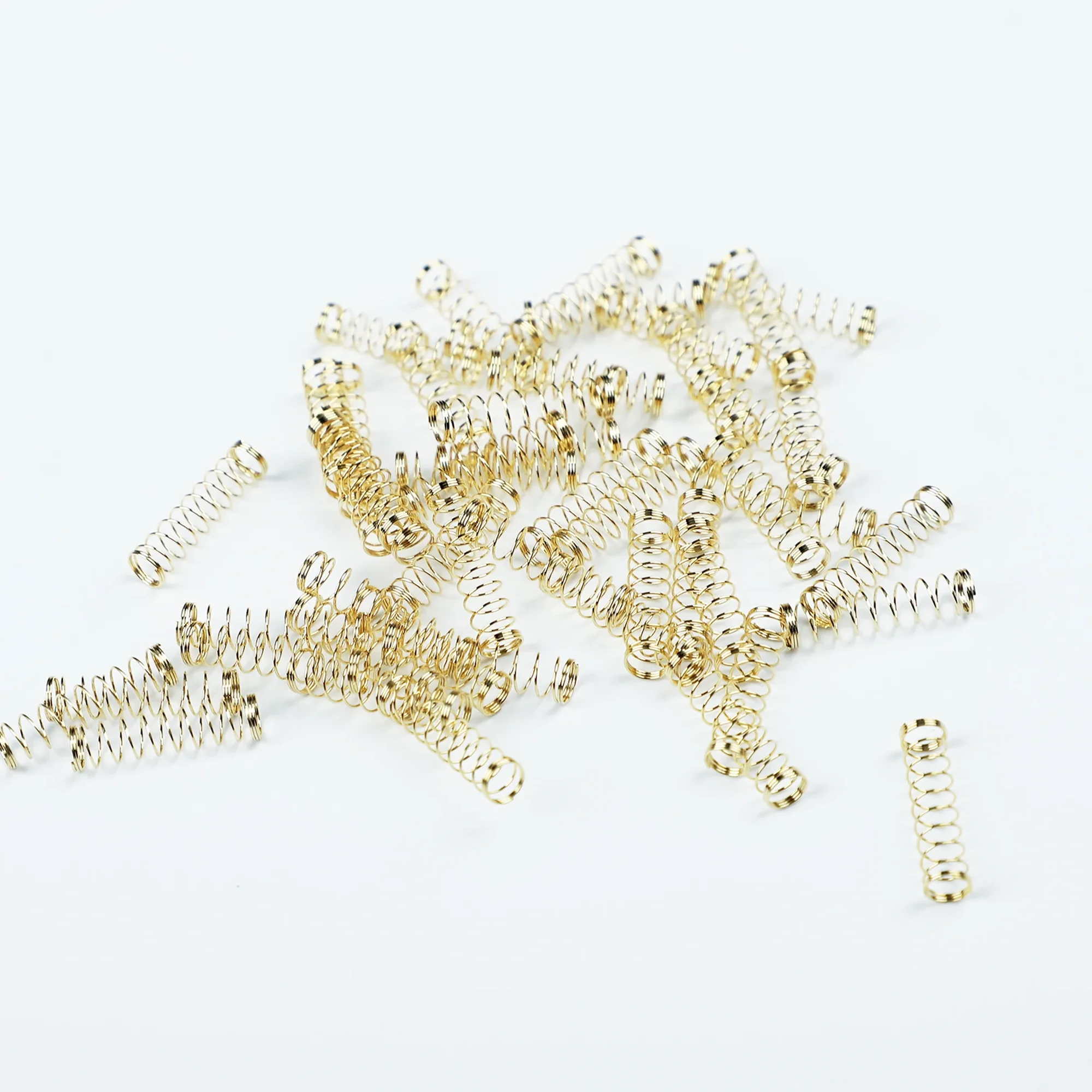 110pcs\lot 24k Gold-plated And Stainless Steel Custom Cherry MX Springs For MX switches Keyboard — product photo 1 of 1