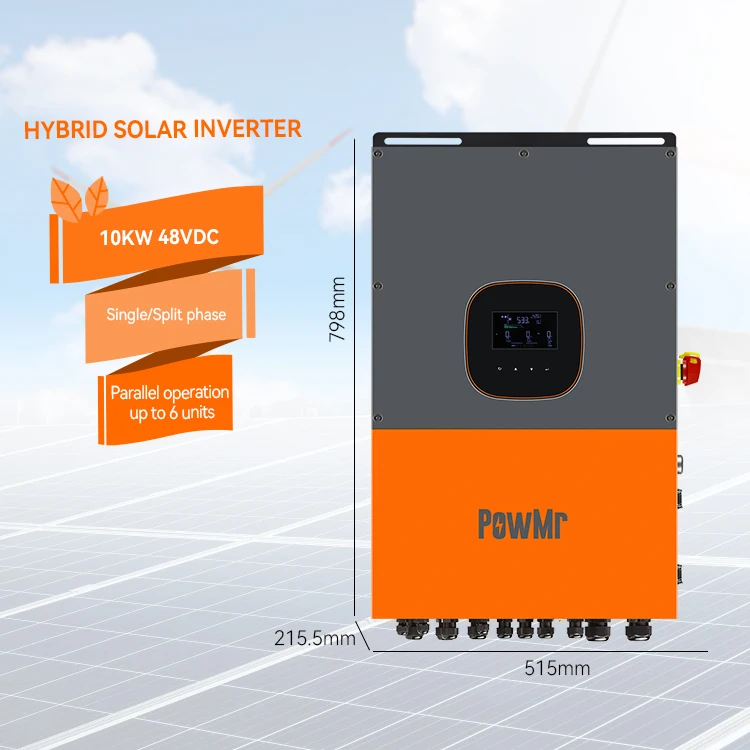 PowMr Pure Sine Wave 10KW 48V Solar Inverter 120V/208V/240V Single/Split Phase Hybrid Solar Inverter Charger