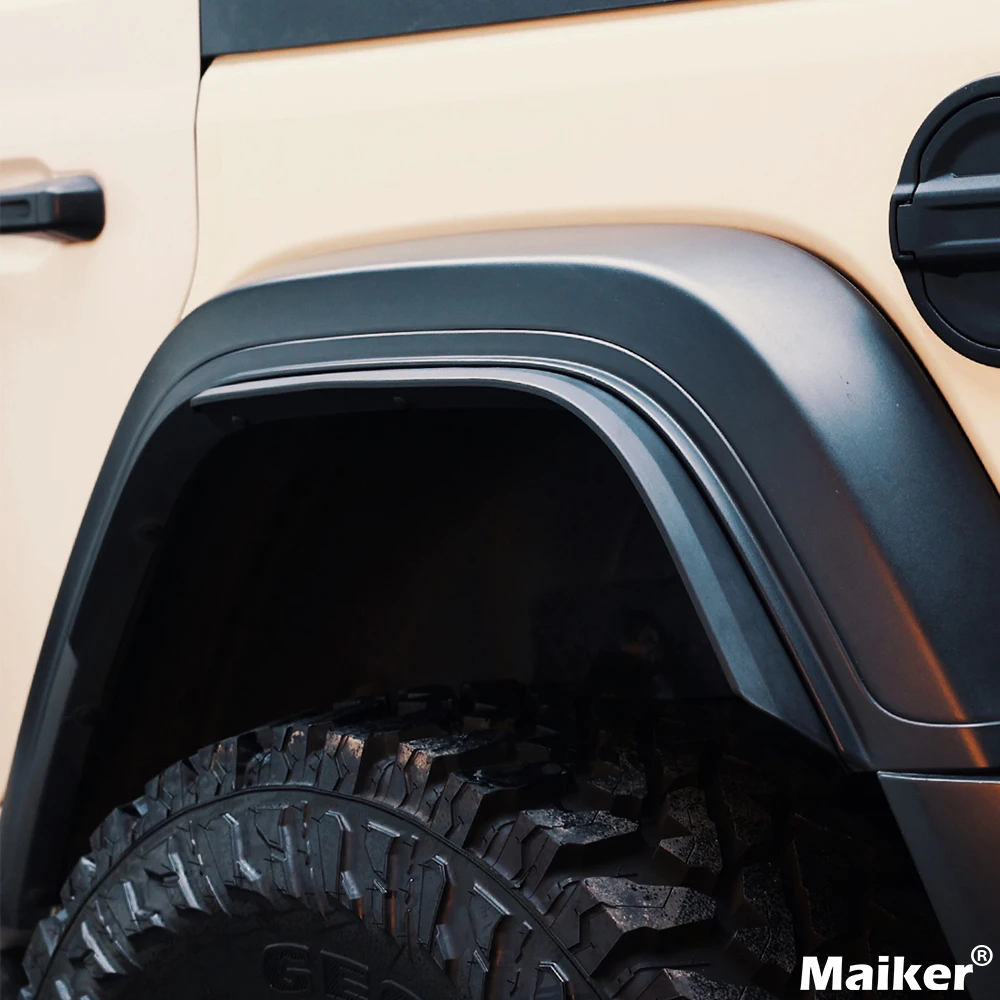 Fender Flare Extensions Trim For Jeep Wrangler JL 18+ Accessory 4x4 Mud Guard Mudguard