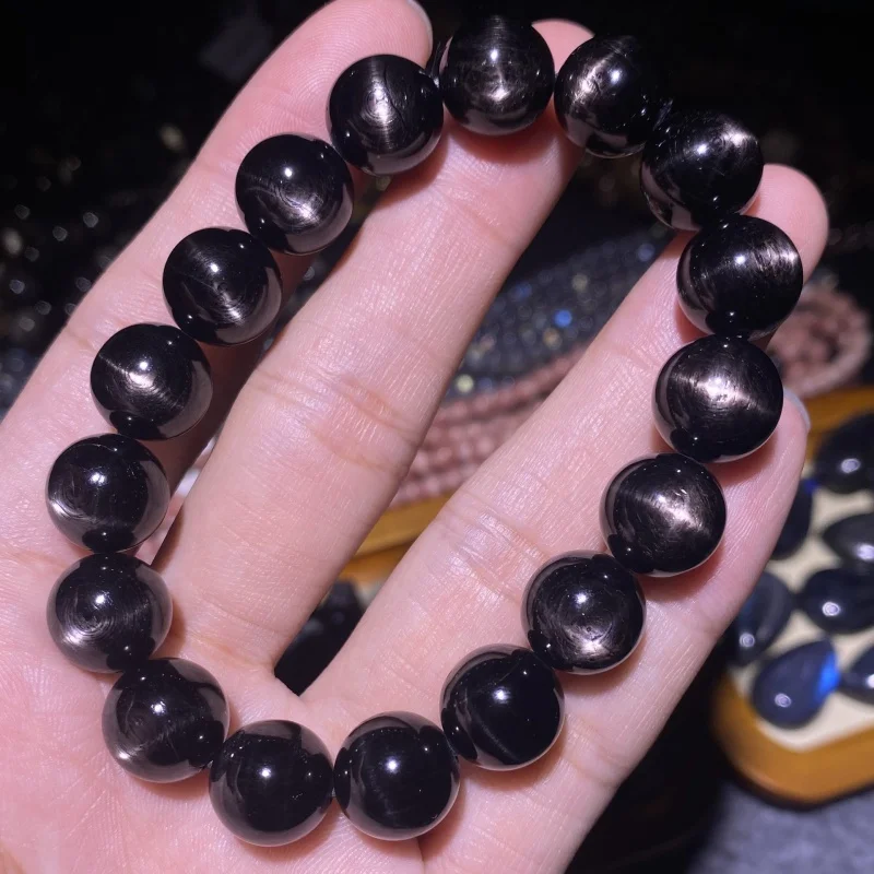 Jinyun Stone Bracelet Natural Collection Cat Eye Effect