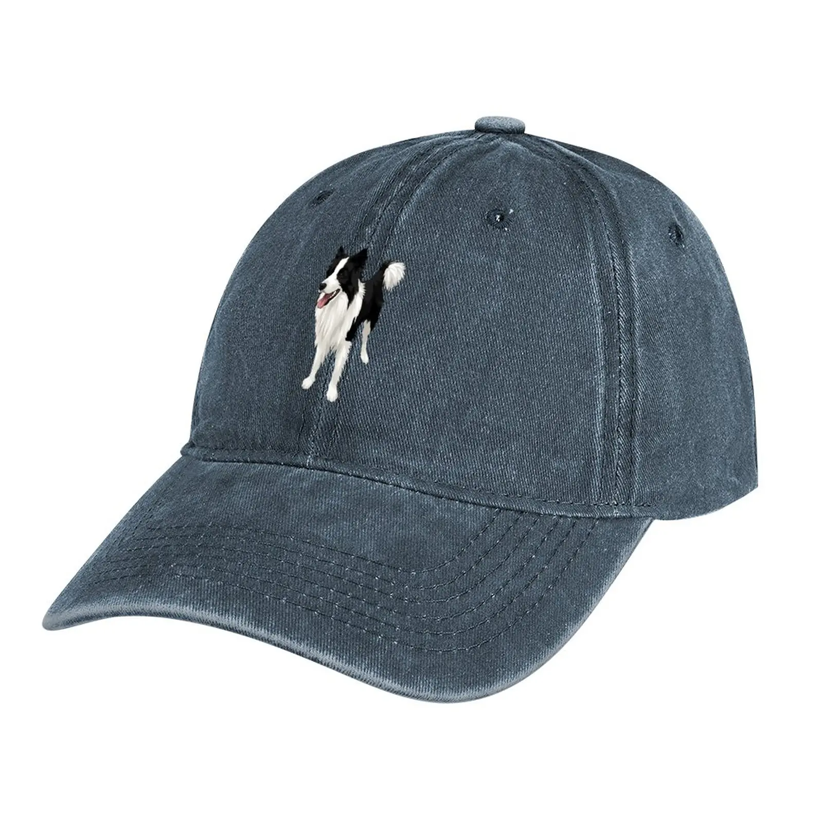 Limited! Border Collie Love Cowboy Hat Visor fishing hat Cap Female Men's