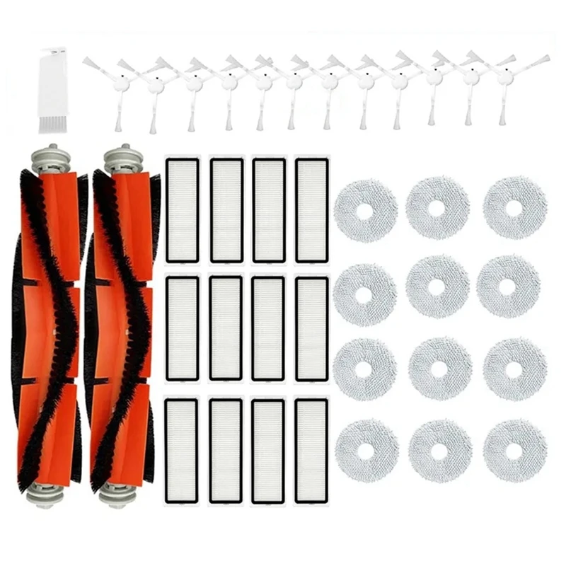 

For Xiaomi S10+ / S10 Plus Robot Vacuum Cleaner Main Side Brush Mop Cloths Rags Hepa Filter Replacement Spare Parts Accessories