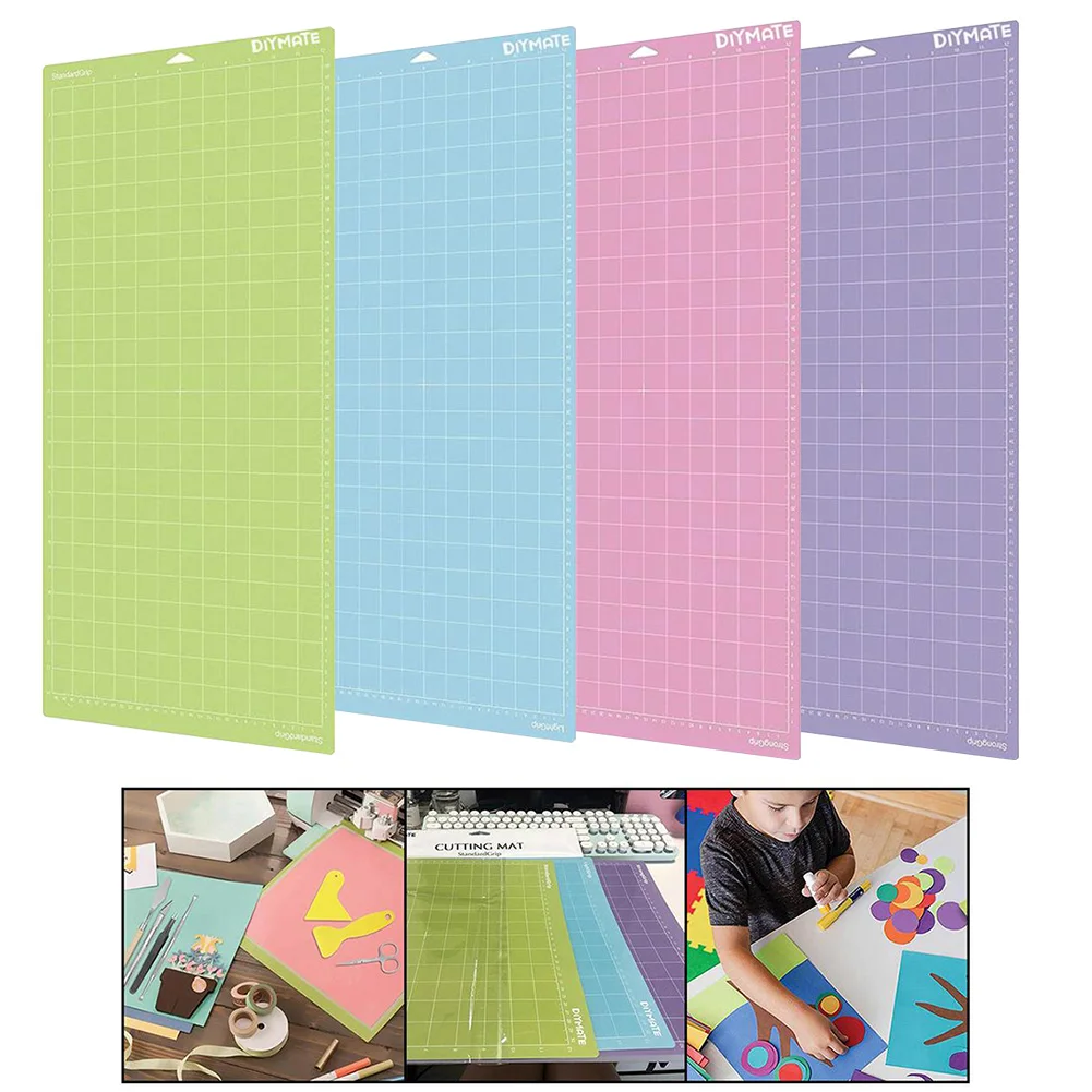 1pc Dies And Templates High Quality Cutting Mat Cutting Plotter Pad Adhesive Cutting Mat Blue/purple/green/pink