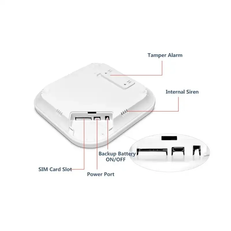 Tugard gsm wifi Sicherheits alarmsystem mit 433MHz drahtlosem feuerfestem Diebstahls icherungs sensor für Tuya Smart Security Home Alarm